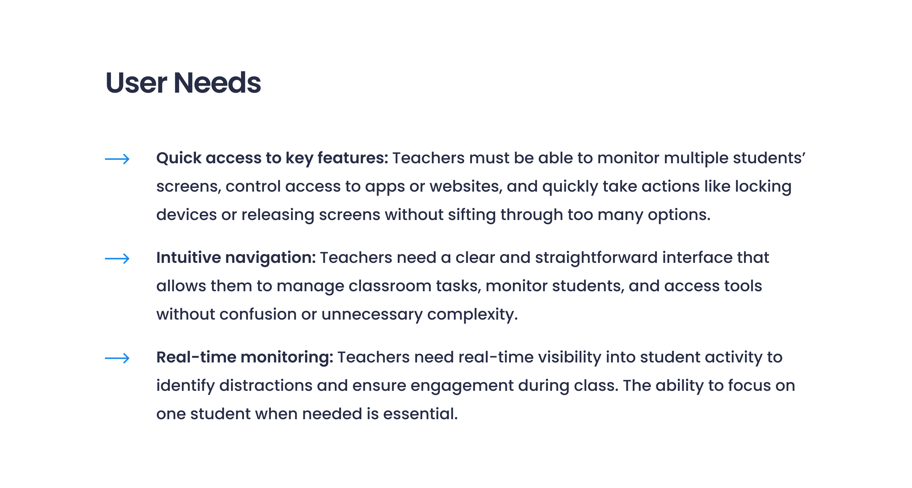 securly-User Needs